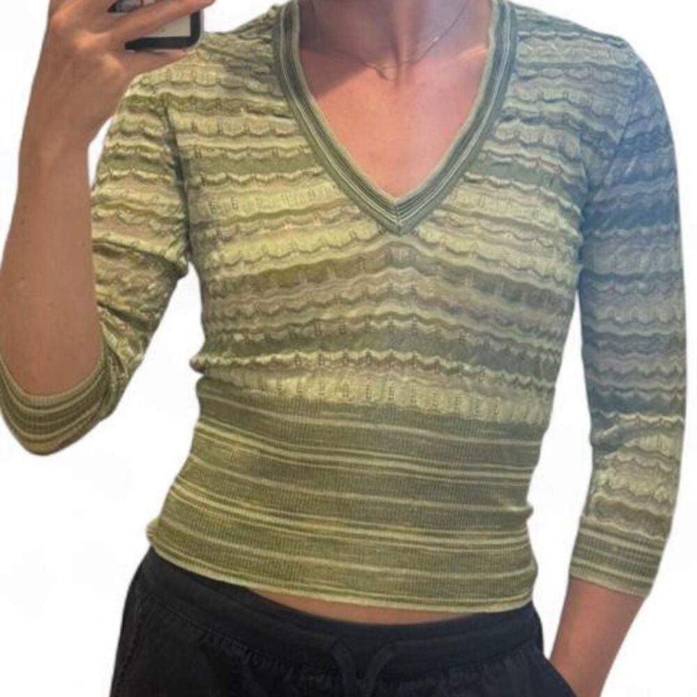 American-vintage Women's Green and Khaki Shirt